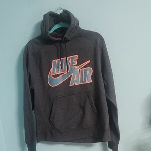 Nike Gray Sweatshirt with Bold Logo Design